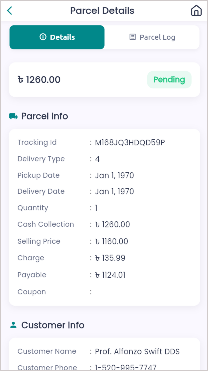 Parcel Details