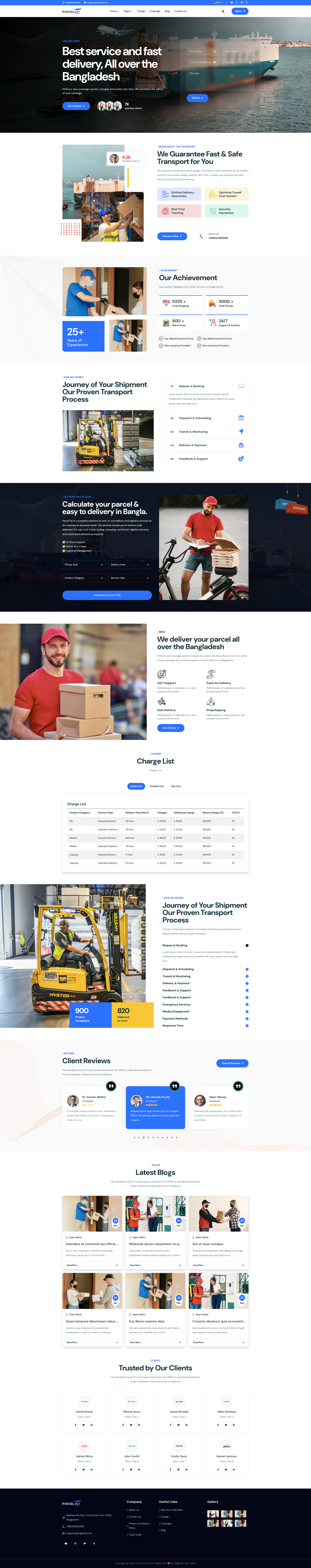 Homepage Detailed Sections